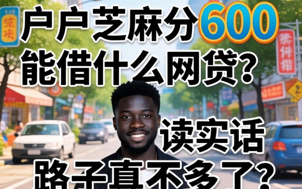 黑户芝麻分600能借什么网贷？说实话，路子真不多了