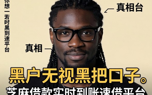 我试了黑户2026无视黑把口子，发现芝麻借款实时到账速借平台的真相和你想的不一样