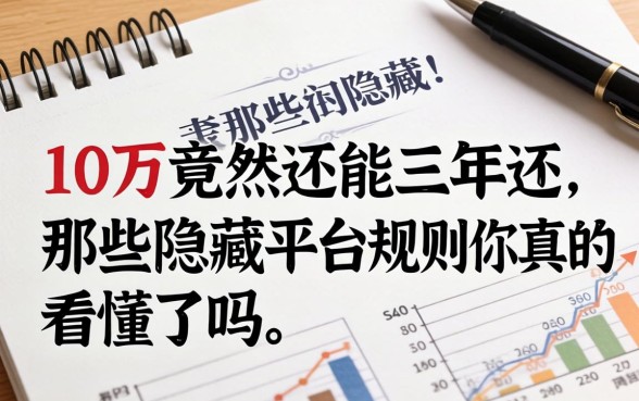 我借了10万竟然还能三年还，那些隐藏的平台规则你真的看懂了吗