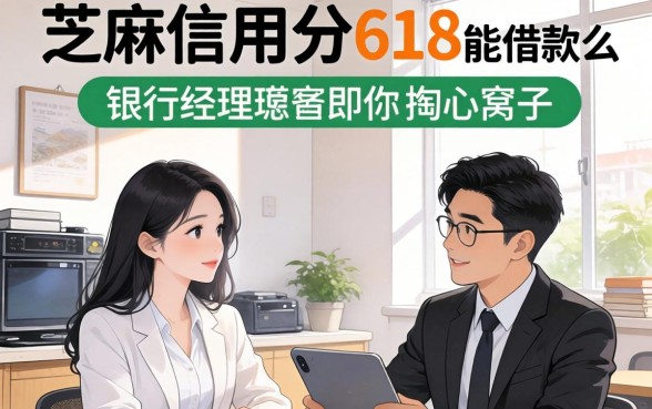 芝麻信用分618能借款么？银行经理跟你掏心窝子