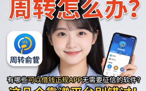 急需周转怎么办?有哪些可以借钱的正规app不需要征信的软件?这几个靠谱平台别错过!