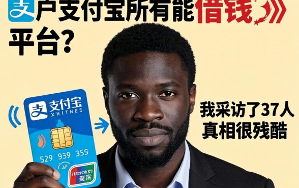 黑户支付宝所有能借钱的平台？我采访了37人，真相很残酷