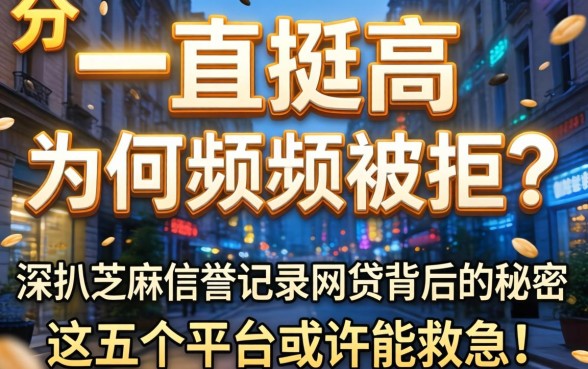 芝麻分一直挺高为何频频被拒？深扒芝麻信誉记录网贷背后的秘密，这五个平台或许能救急！