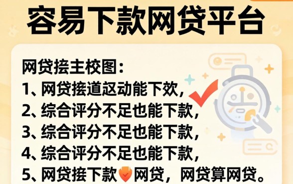 年前还容易下款的网贷平台,枚举5个综合评分不足也能下款的网贷