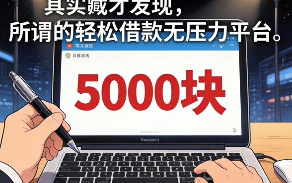 我借了5000块才发现,所谓的轻松借款无压力平台,其实藏着这些不为人知的秘密
