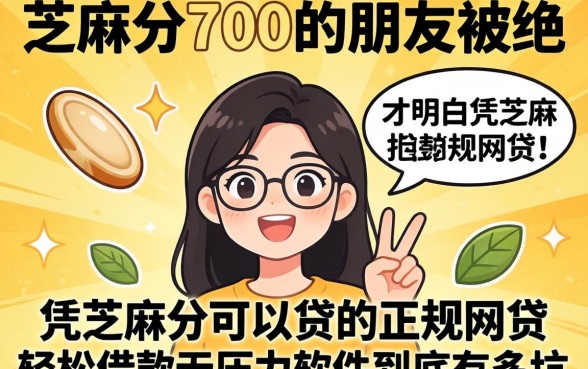 我看芝麻分700的朋友被拒，才明白凭芝麻分可以贷的正规网贷和轻松借款无压力软件到底有多坑