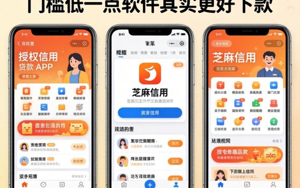 我试了几个不授权芝麻信用的贷款APP,发现门槛低一点的软件其实更好下款