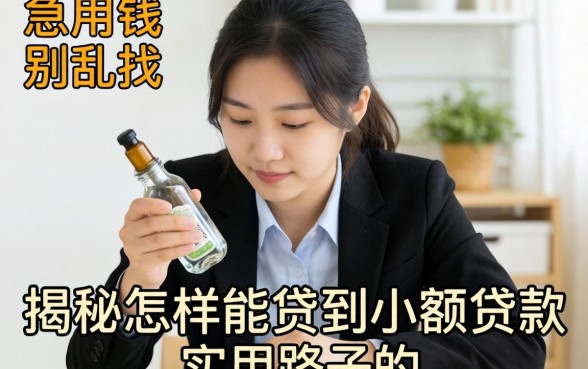 急用钱别乱找，揭秘怎样能贷到小额贷款的实用路子
