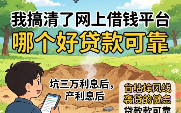 被坑三万利息后，我搞清了网上借钱平台哪个好贷款可靠