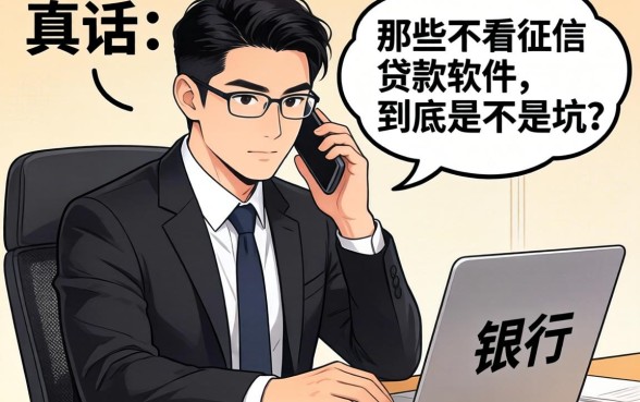 银行经理说真话：那些不看征信的贷款软件，到底是不是坑？
