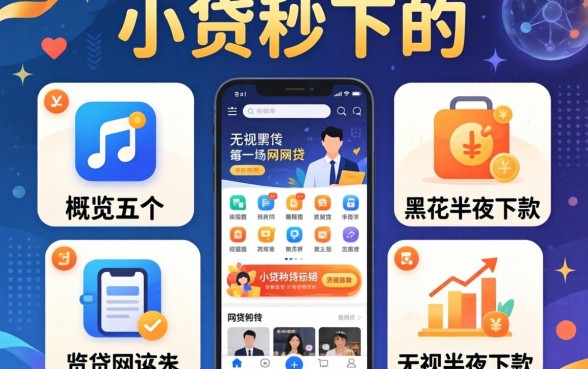 现在还有哪个小贷秒下的,概览五个无视黑花半夜下款的网贷软件