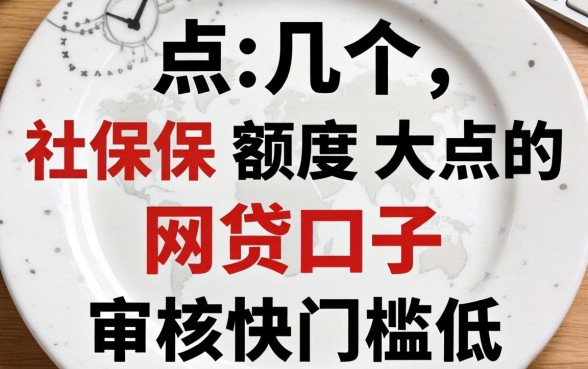 盘点几个社保额度大点的网贷口子，审核快门槛低