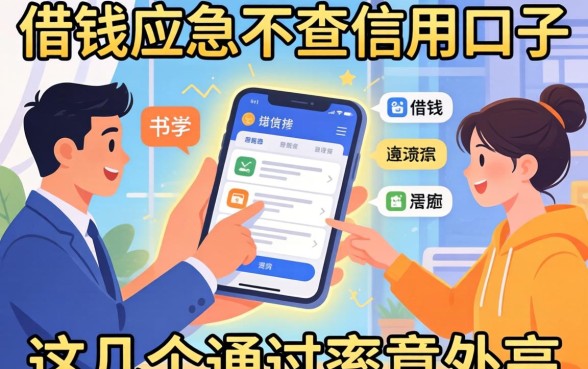 揭秘借钱应急不查信用的口子，这几个通过率意外高