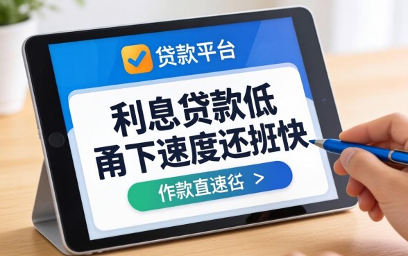 盘点几个利息比较低的贷款平台，下款速度还挺快
