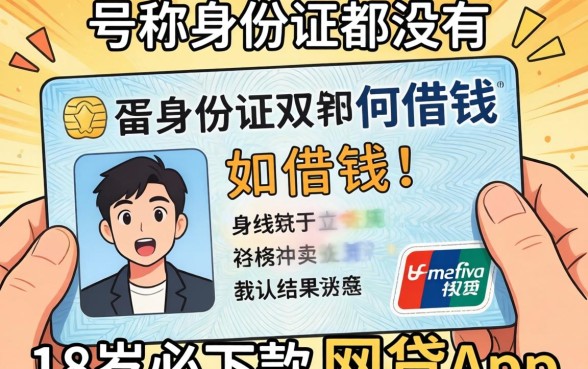 我试了那些号称身份证都没有怎么借钱且18岁必下款的网贷app，结果让我很意外
