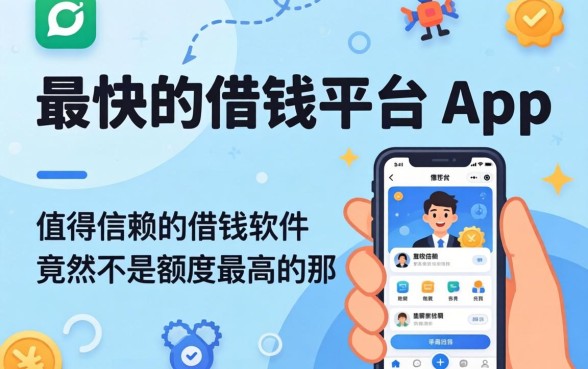 我试了最快的借钱平台app，发现值得信赖的借钱软件竟然不是额度最高的那个