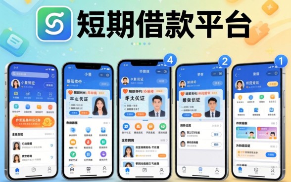小额短期借款平台，条列5个手机身份证秒借现金的app