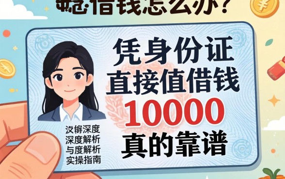 急需用钱怎么办?凭身份证直接借钱10000真的靠谱吗?深度解析与实操指南