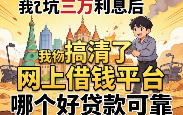 被坑三万利息后，我搞清了网上借钱平台哪个好贷款可靠