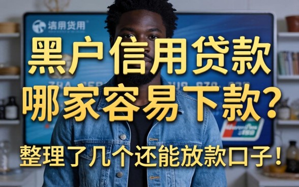黑户信用贷款哪家容易下款？整理了几个还能放款的口子