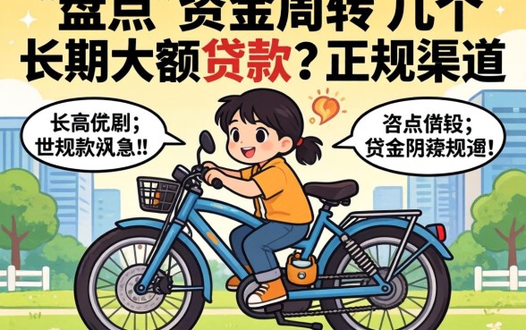急需资金周转？盘点几个长期大额贷款正规渠道