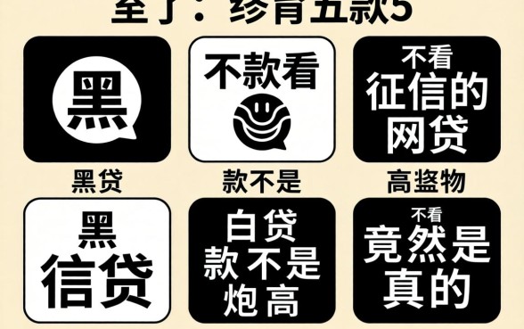 我试了五款不看征信的网贷，黑白贷款不是高炮竟然是真的