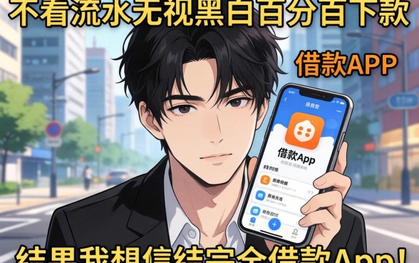 我试了那些号称不看流水无视黑白百分百下款的借款app，结果和我想的完全不一样