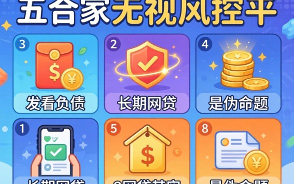 我试了五家无视风控的平台，发现不看负债的长期网贷其实是个伪命题