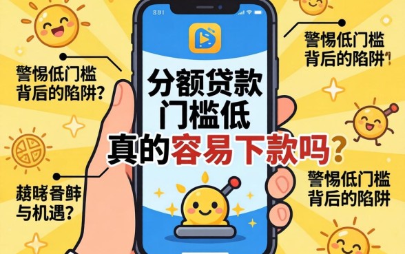 手机小额贷款门槛低的真的容易下款吗?警惕低门槛背后的陷阱与机遇
