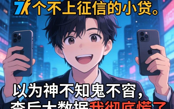 我借了7个不上征信的小贷，以为神不知鬼不觉，查完大数据我彻底慌了