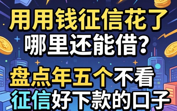 急用钱征信花了哪里还能借？盘点2026年五个不看征信好下款的口子