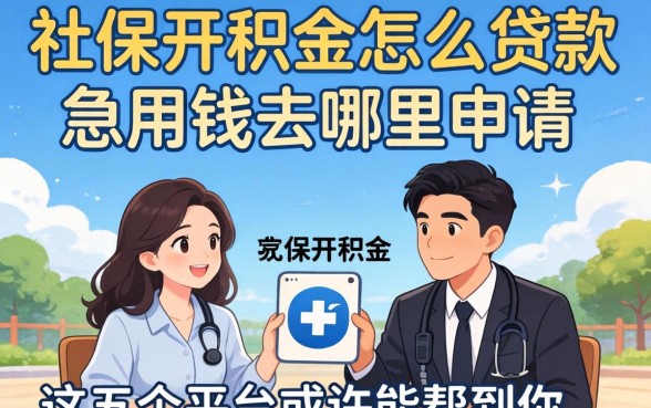 没有社保公积金怎么贷款？急用钱去哪里申请？这五个平台或许能帮到你