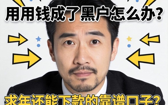 急用钱成了黑户怎么办？求2026年还能下款的靠谱口子！