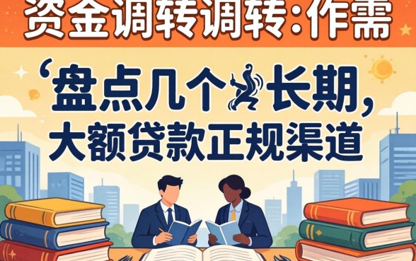 急需资金周转？盘点几个长期大额贷款正规渠道