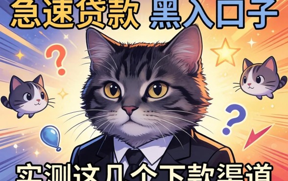揭秘急速贷款的黑户口子有哪些，实测这几个下款渠道