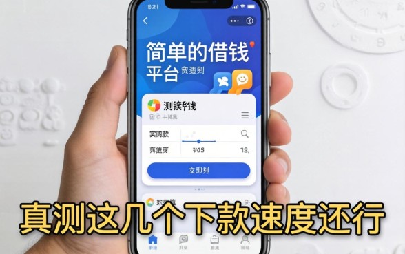 手机最简单的借钱平台有哪些?实测这几个下款速度还行