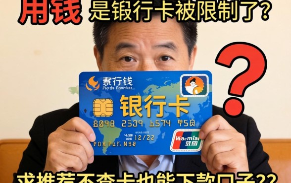 急用钱但是银行卡被限制了？求推荐不查卡也能下款的口子！