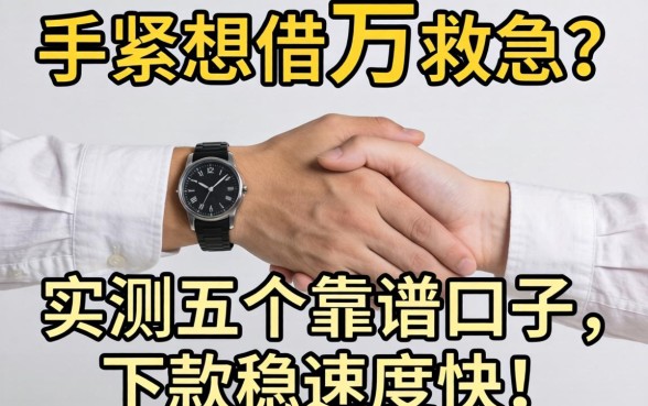 手头紧想借1万救急？实测五个靠谱口子，下款稳速度快！