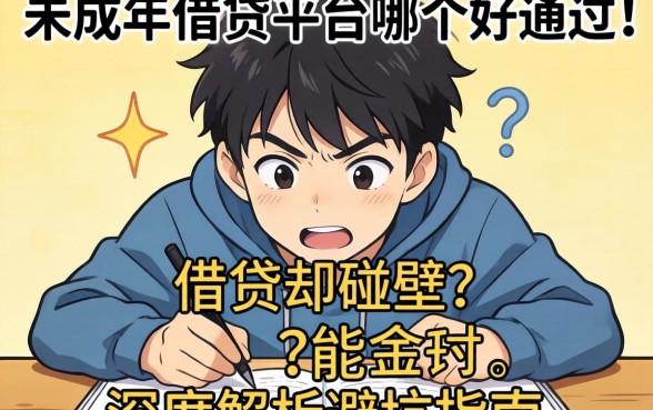急需用钱却碰壁？未成年借贷平台哪个好通过？深度解析避坑指南