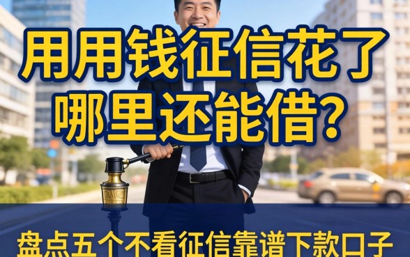 急用钱征信花了哪里还能借？盘点五个不看征信靠谱下款的口子