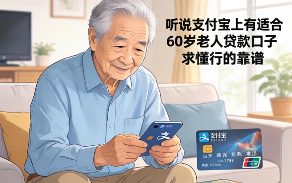 家里老人急用钱，听说支付宝上有适合60岁老人的贷款口子？求懂行的朋友推荐几个靠谱的！