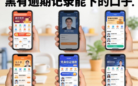 网黑有逾期记录能下的口子，理出五个凭身份证借款的软件