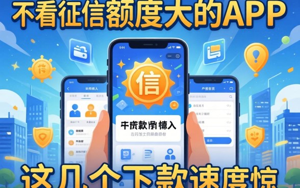 揭秘不看征信额度大的app,这几个下款速度惊人