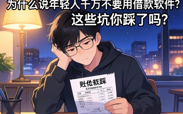 深夜盯着账单发呆？为什么说年轻人千万不要用借款软件？这些坑你踩了吗？