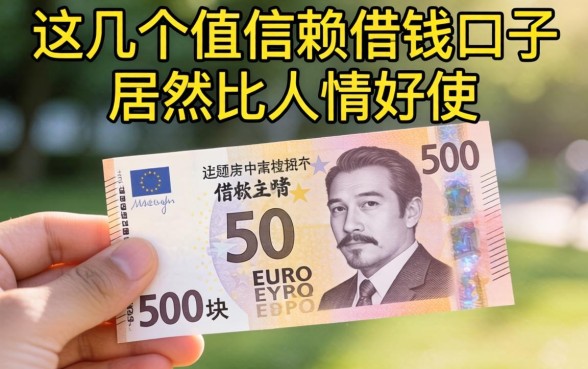 我借了500块，发现这几个值得信赖的借钱口子居然比人情好使