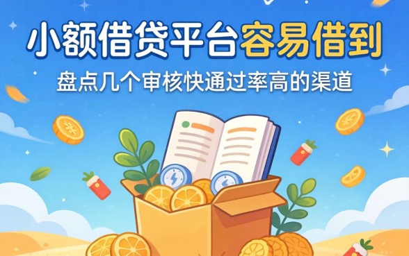 小额借贷平台容易借到，盘点几个审核快通过率高的渠道
