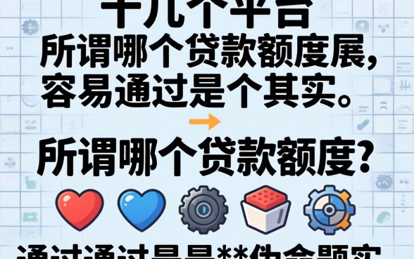 我试了十几个平台,发现所谓哪个贷款额度最容易通过其实是个伪命题