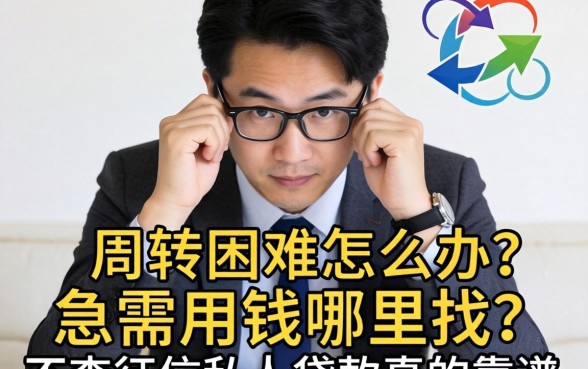 资金周转困难怎么办？急需用钱哪里找？不查征信私人贷款真的靠谱吗？