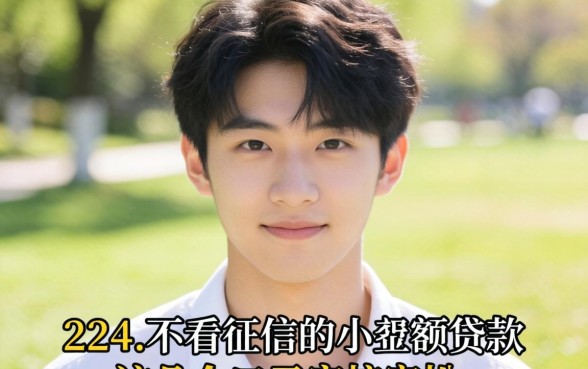 揭秘22岁不看征信的小额贷款，这几个口子审核宽松