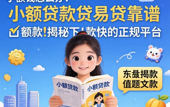 急需用钱怎么办?小额贷款贷易贷靠谱吗?揭秘下款快的正规平台有哪些